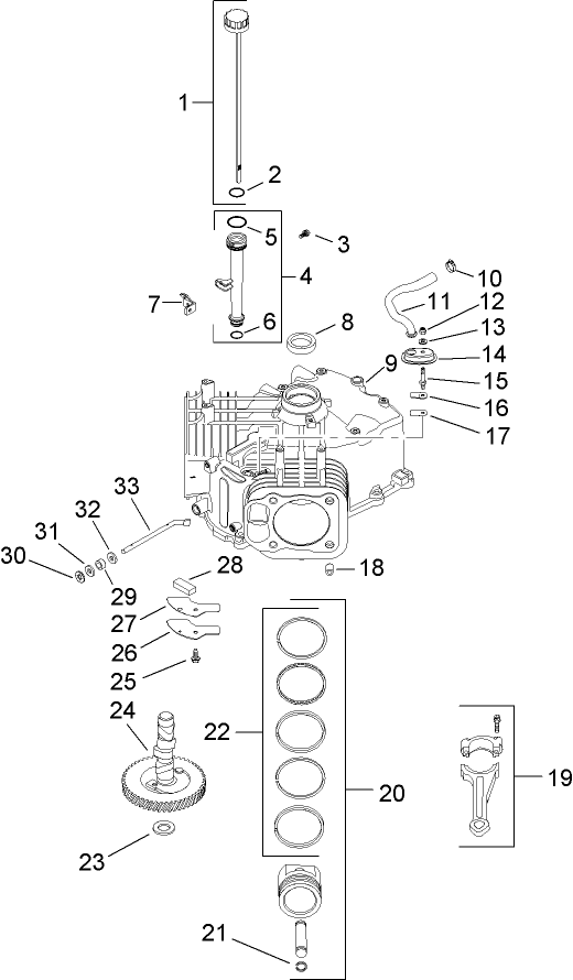 Crankcase Assembly Kohler SV720-0011