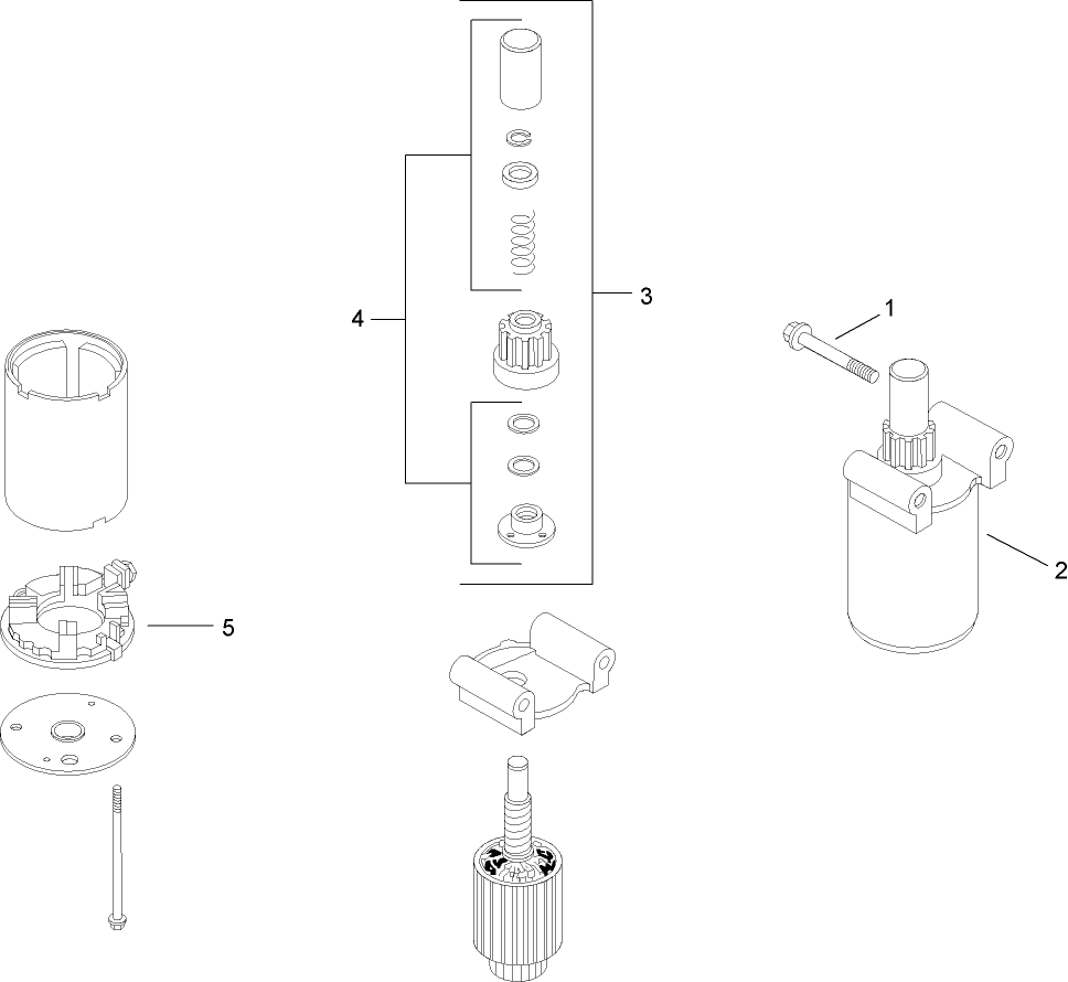 Starting System Assembly Kohler SV720-0011
