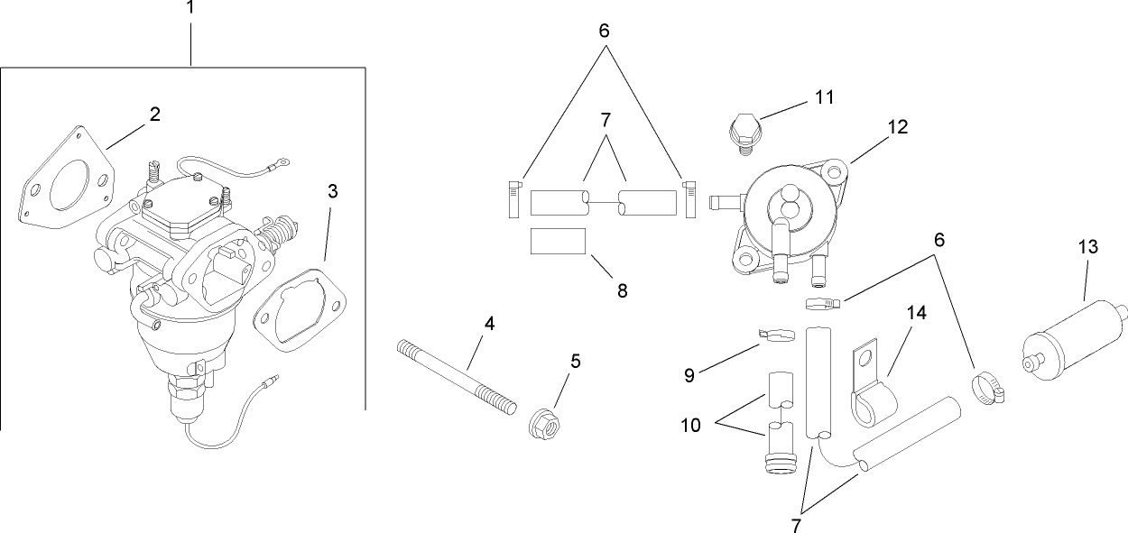 Fuel System Assembly Kohler SV720-0011