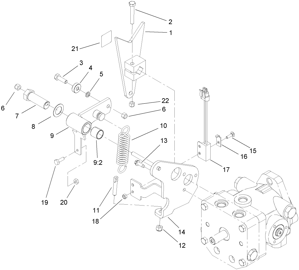 Pump Control Lever Assembly
