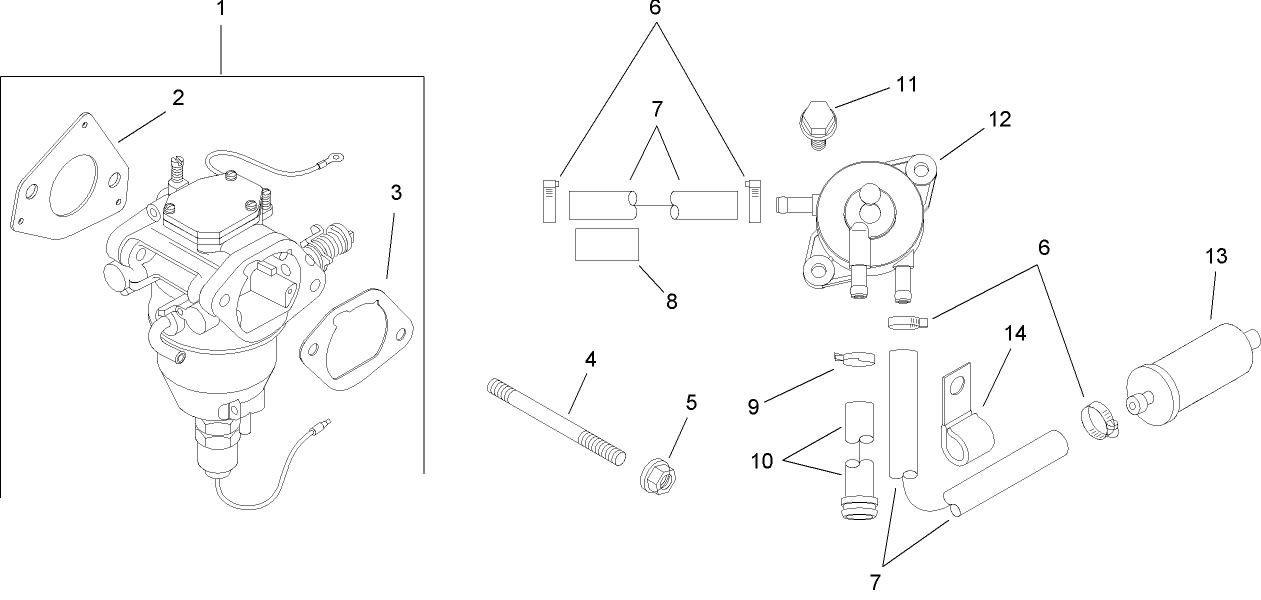 Fuel System Assembly Kohler SV720-0017