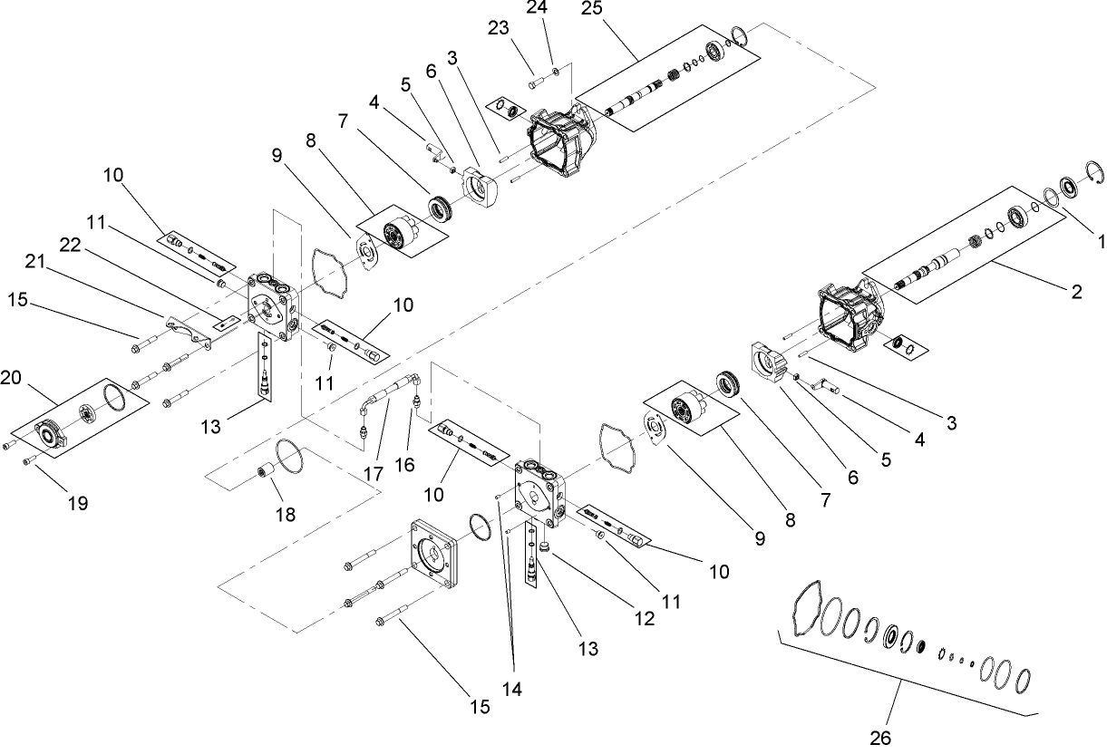Tandem Pump Assembly No. 107-9885