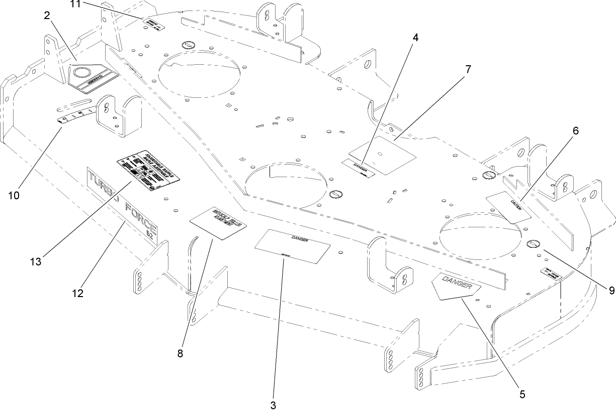 Deck Decal Assembly No. 108-5965