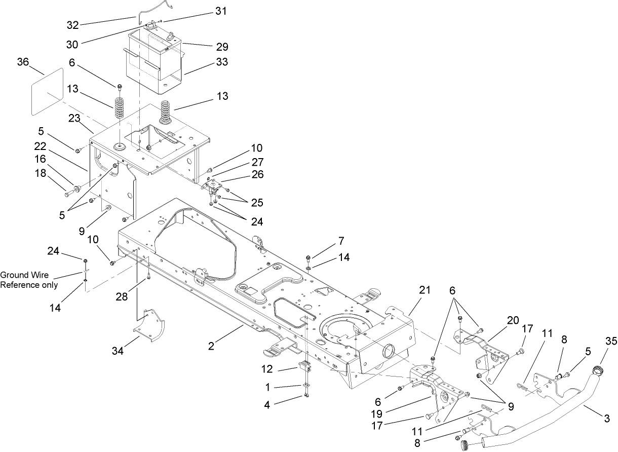 Frame and Battery Assembly