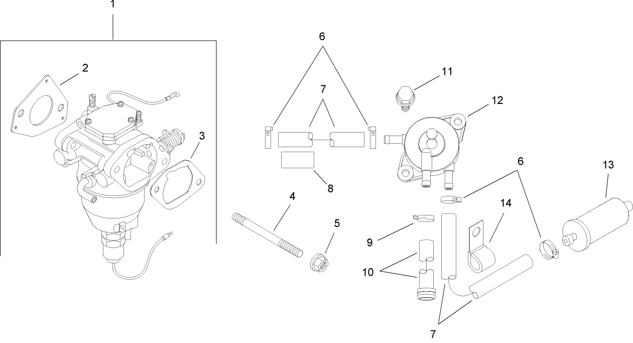Fuel System Assembly  Kohler SV730-0018