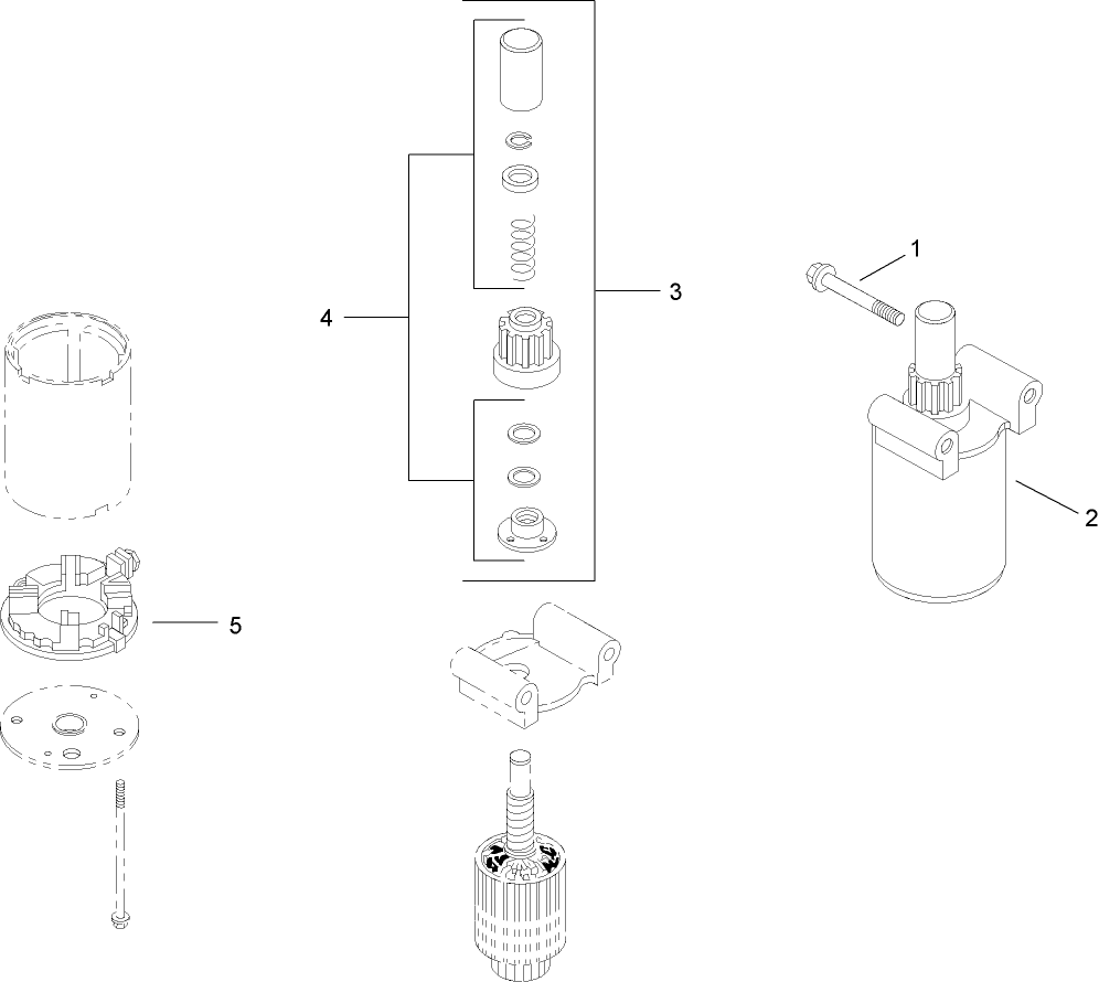 Starting System Assembly  Kohler SV735-0011