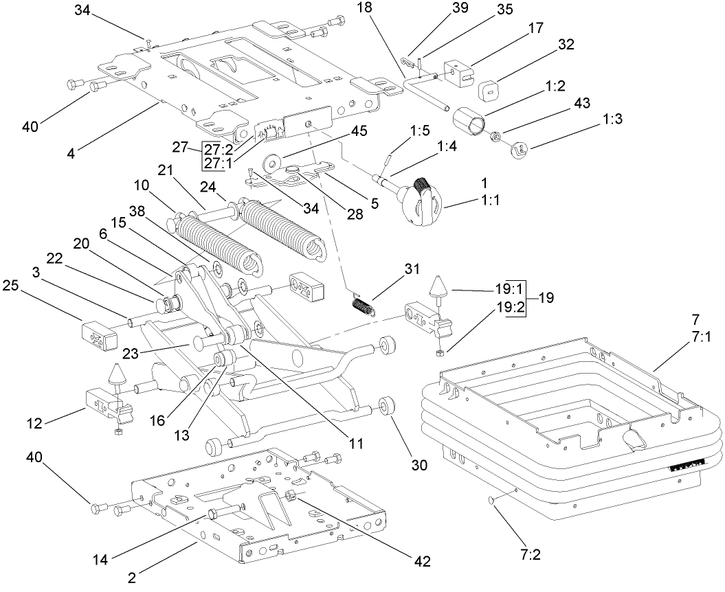 Mechanical Seat Suspension Assembly No. 110-8851