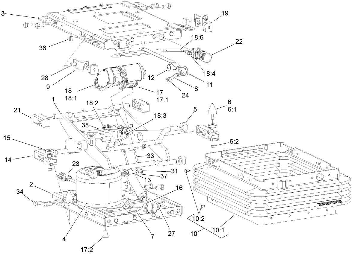Air Ride Suspension Assembly No. 108-1695