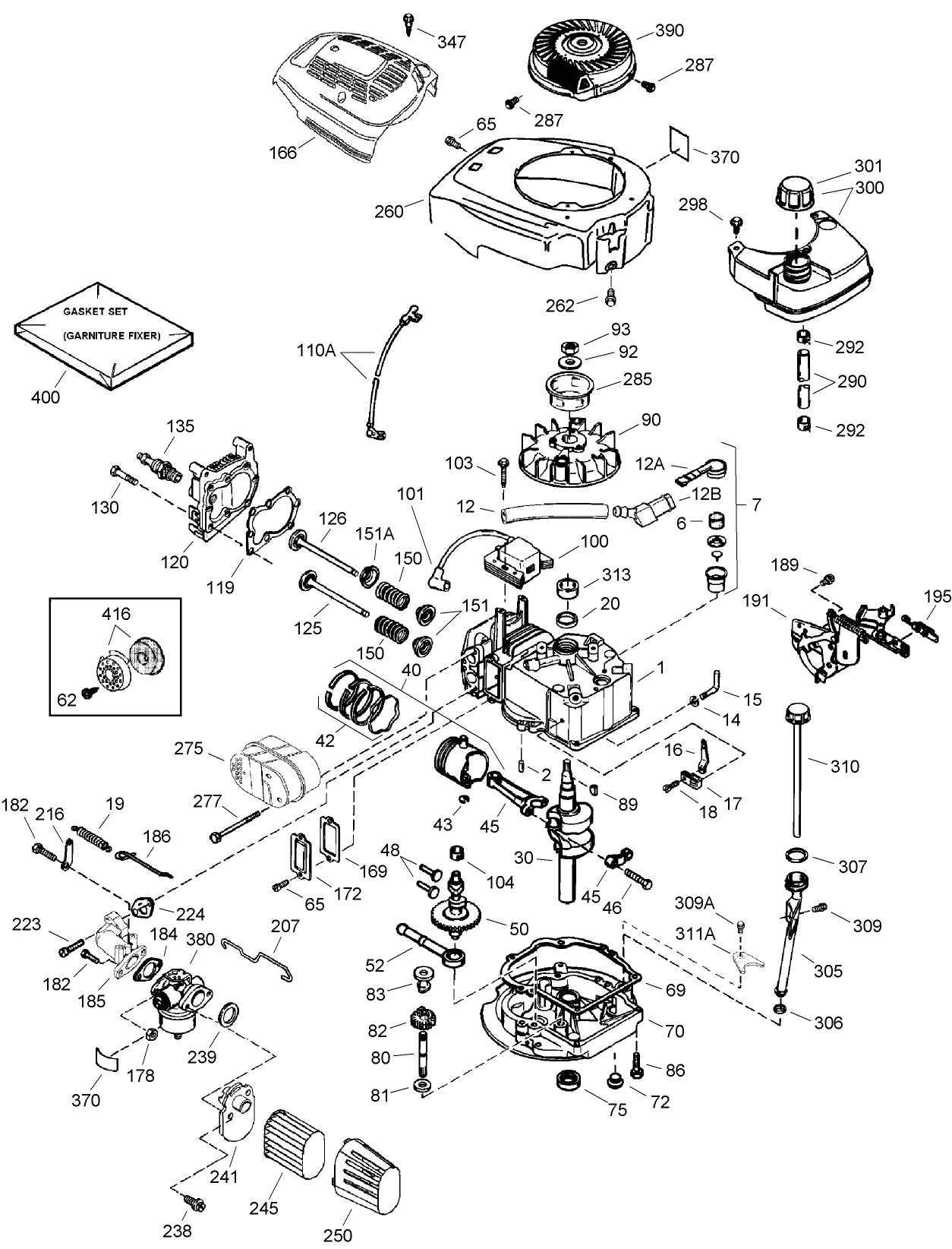Engine Assembly No.2  Tecumseh LV195EA-362003D