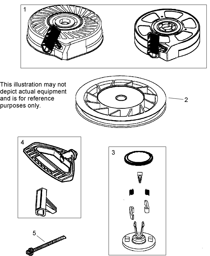 Rewind Starter Assembly No. 590739  Tecumseh LV195EA-362003D