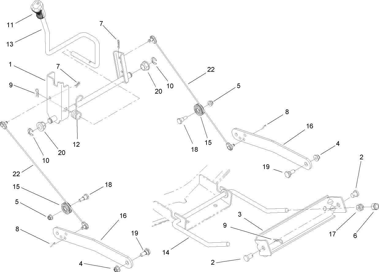 Deck Lift Arm Assembly