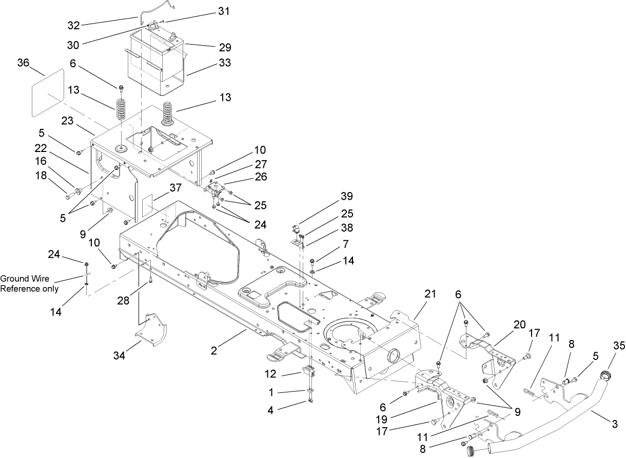 Frame and Battery Assembly