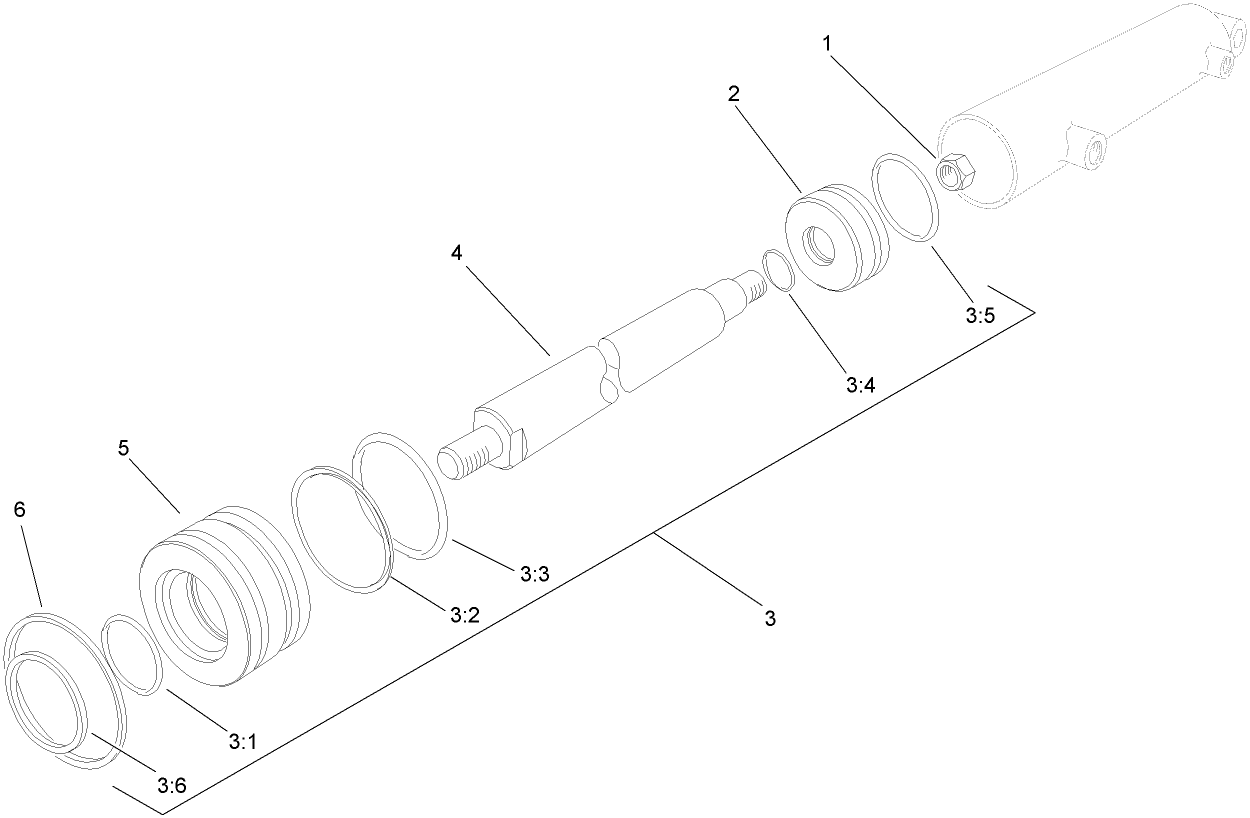 Hydraulic Lift Cylinder Assembly No. 94-5031
