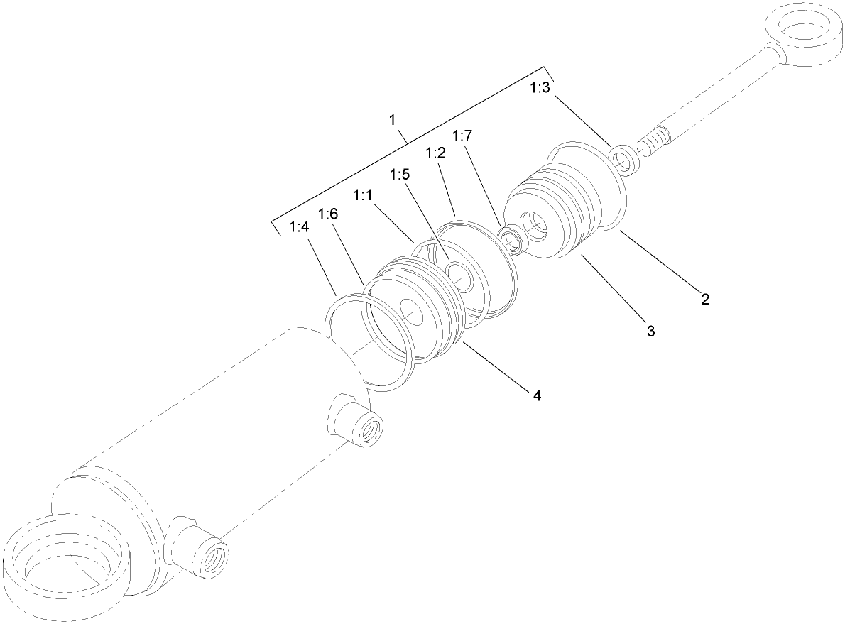 Steering Cylinder Assembly No. 105-0775