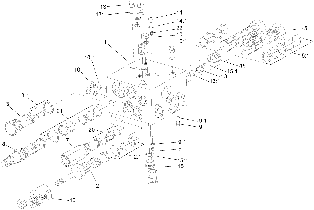 Four Wheel Drive Manifold Assembly No. 100-3054