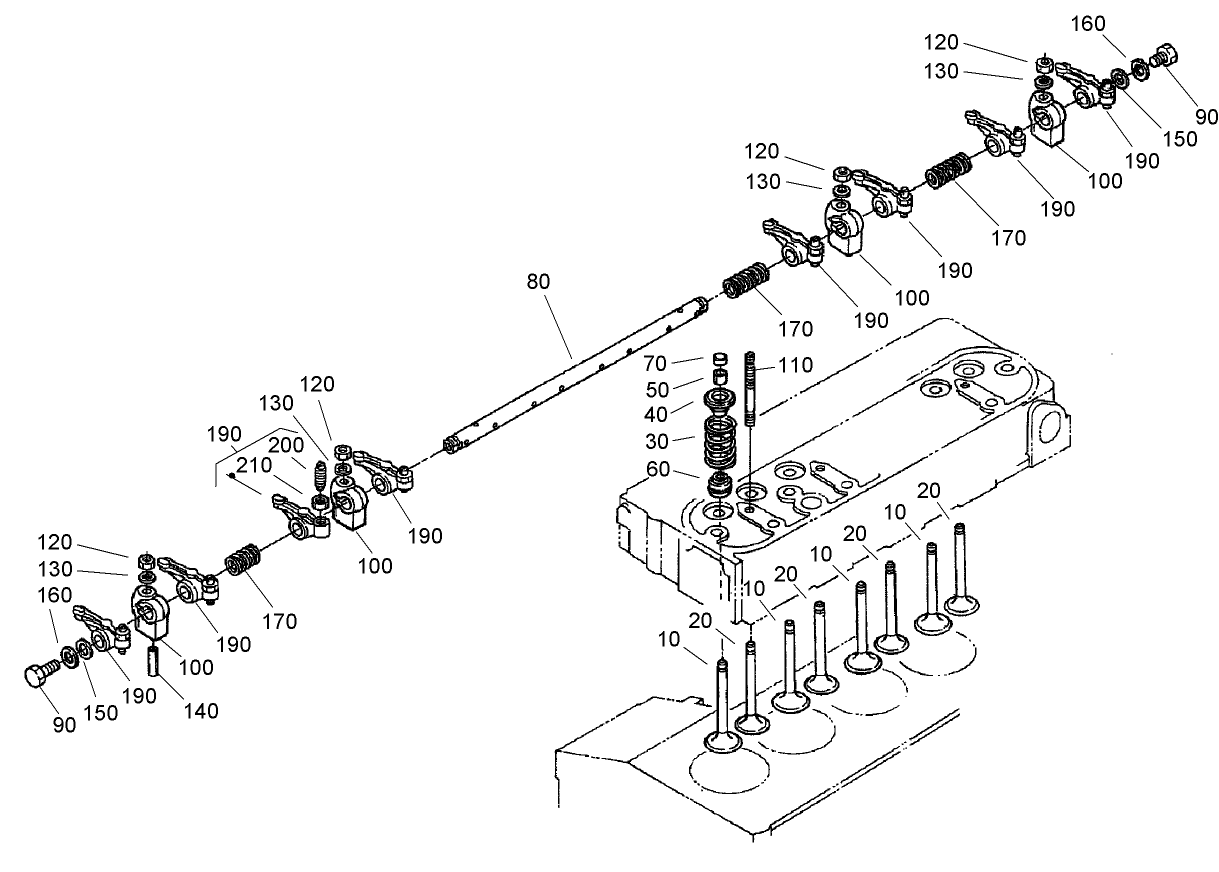 Valve and Rocker Arm Assembly