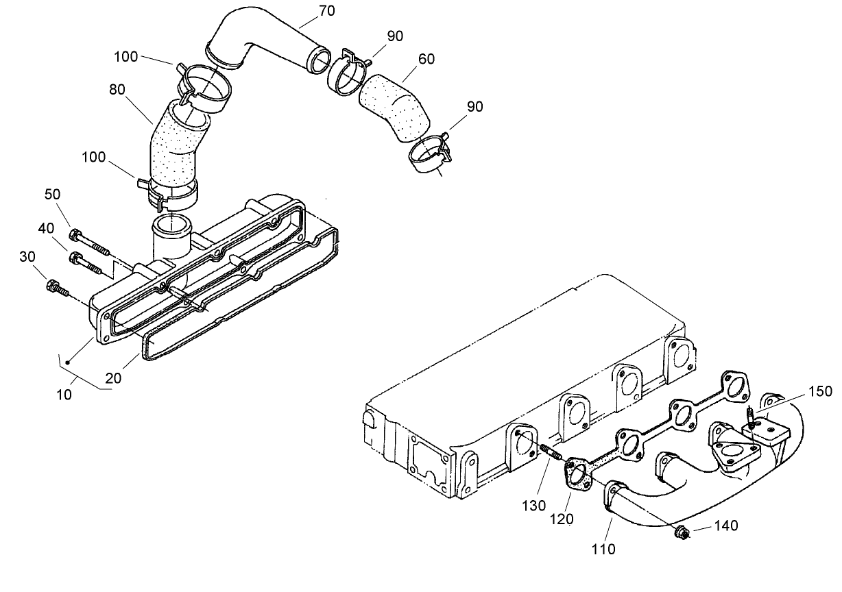 Inlet / Exhaust Manifold Assembly