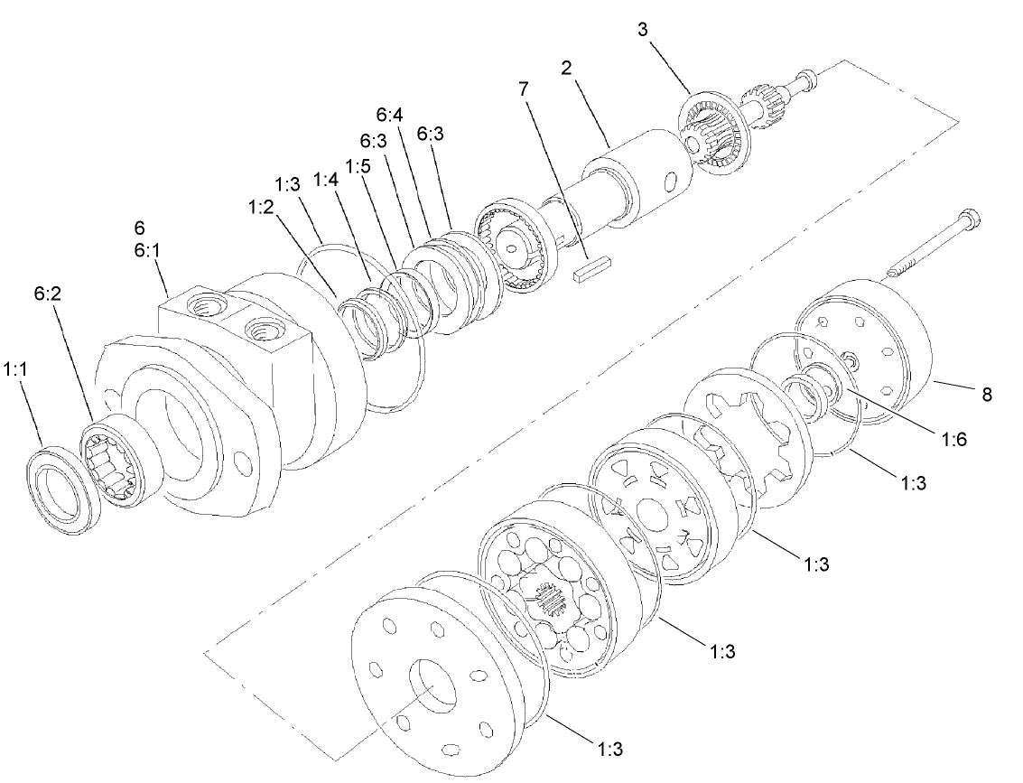 Hydraulic Motor Assembly No. 108-5595