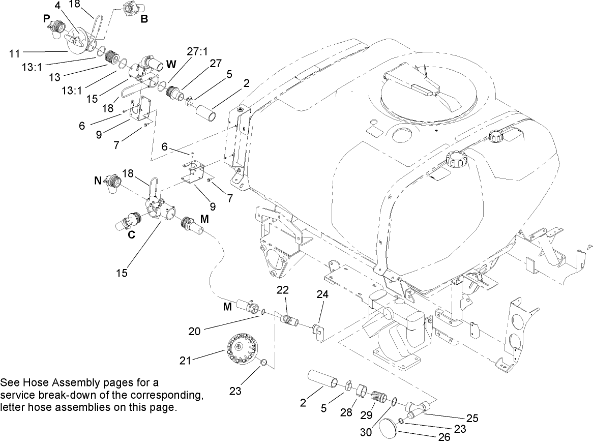 Sprayer Component Assembly No. 1