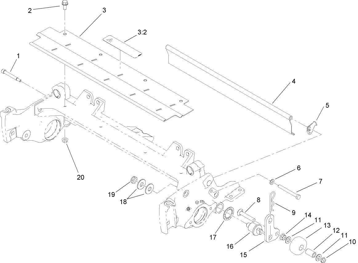 Roller Kickstand and Shield Assembly