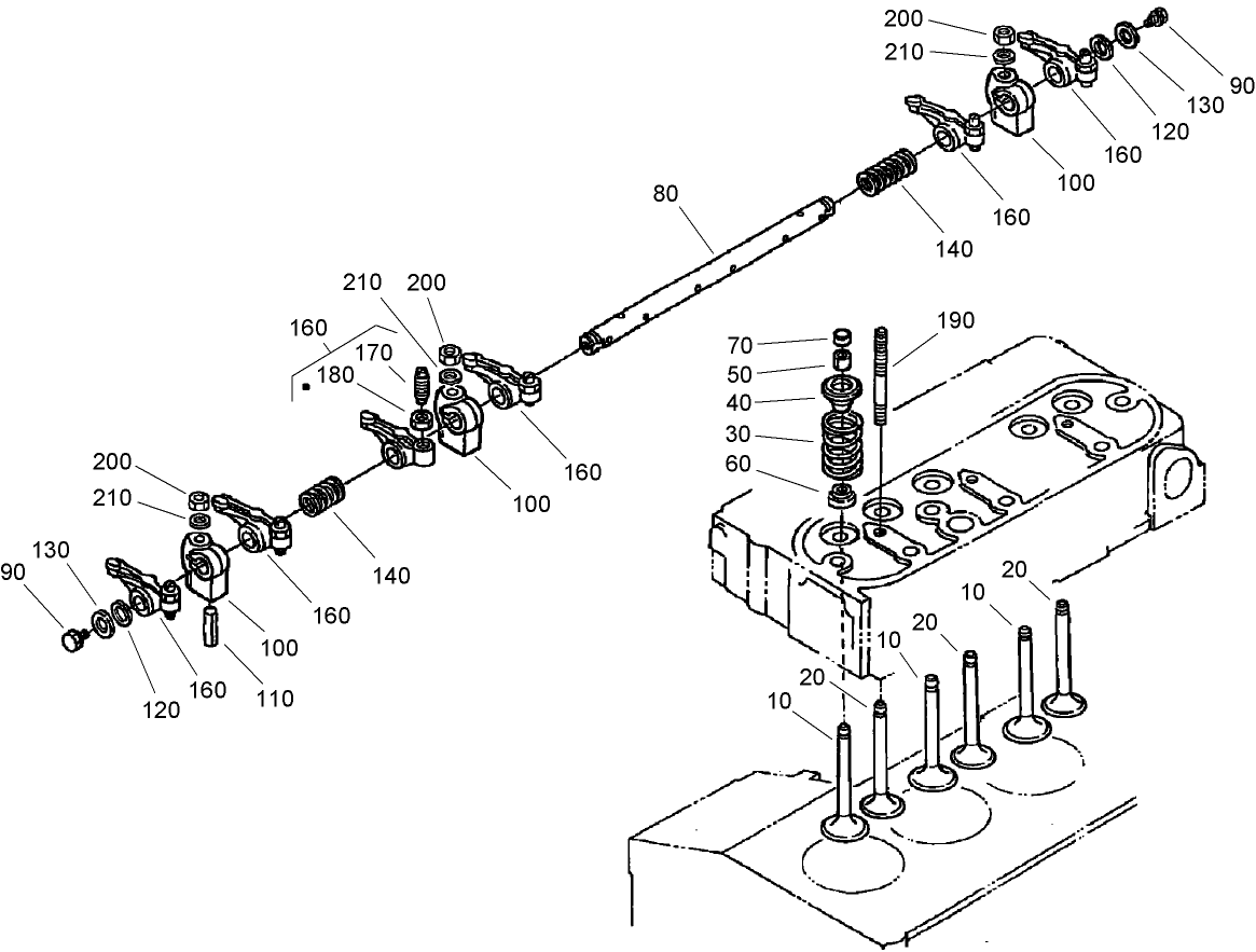 Valve and Rocker Arm Assembly