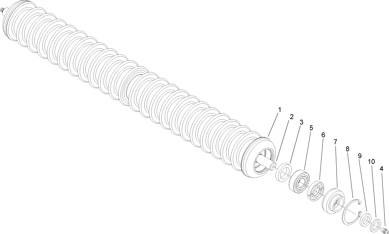 Plastic Wiehle Roller Assembly No. 110-4050