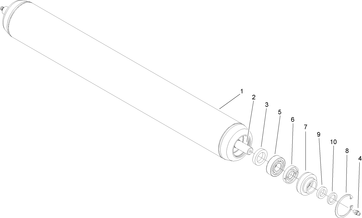 Full Front Roller Assembly No. 110-9605
