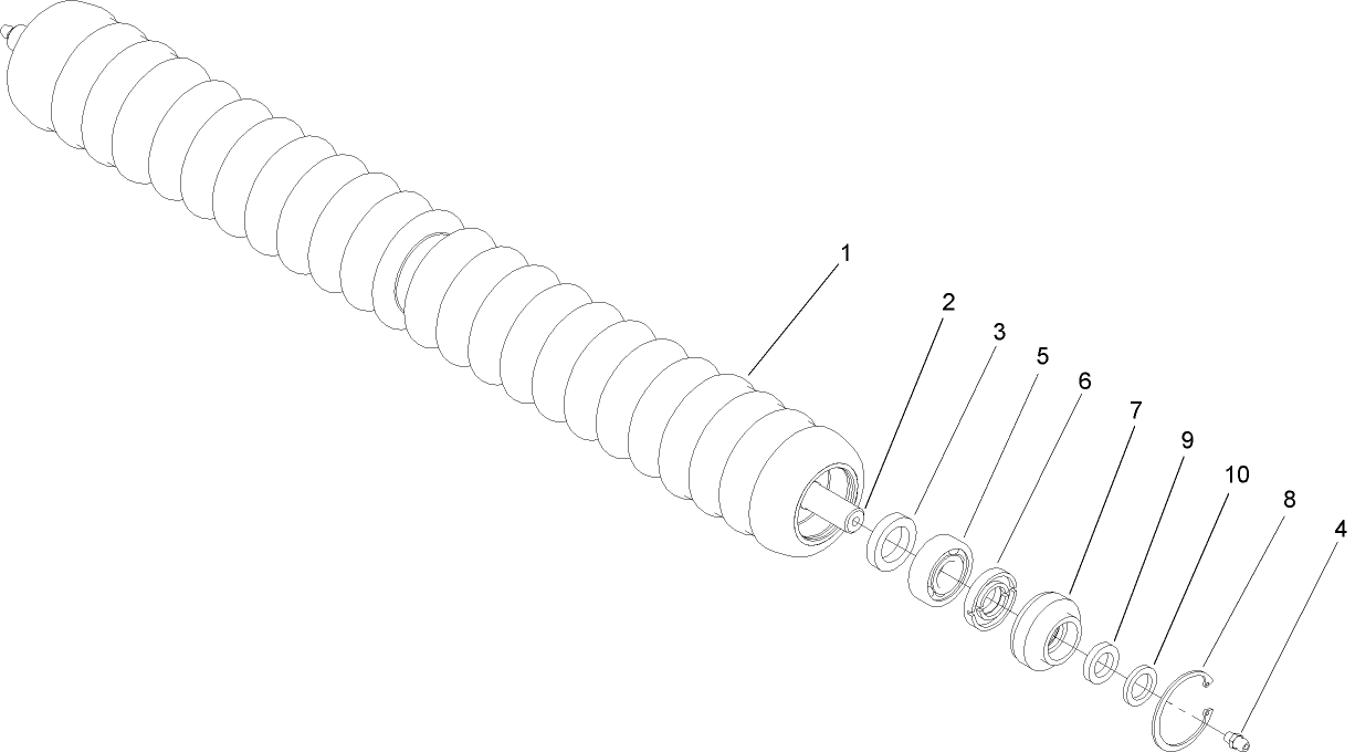 Plastic Shoulder Roller Assembly No. 110-9608