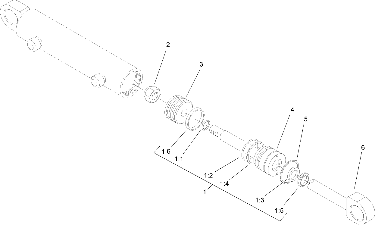 Wing Lift Cylinder Assembly No. 107-0190