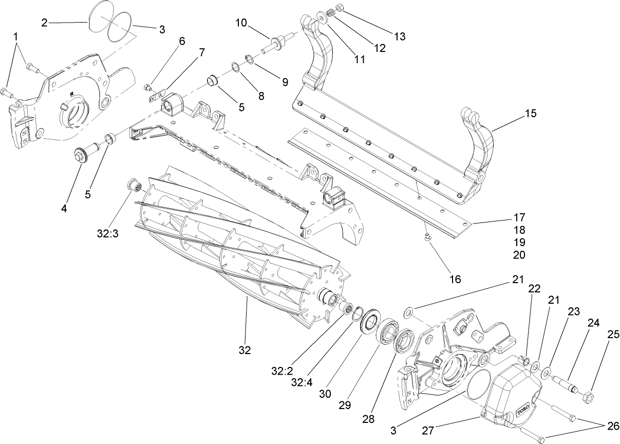 Reel and Bedbar Assembly