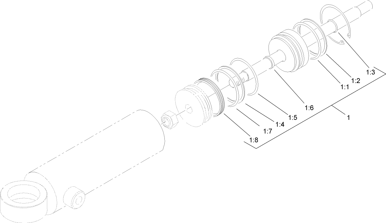 Steering Cylinder Assembly No. 106-6681