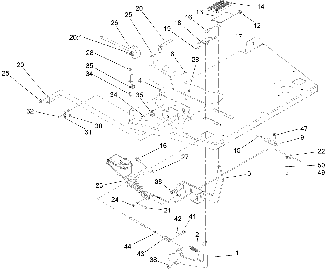 Brake and Accelerator Pedal Assembly