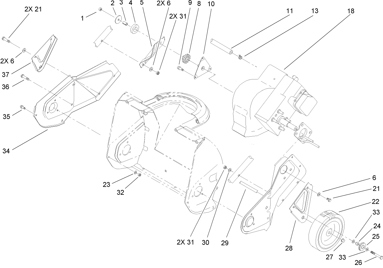 Engine, Rotor Housing and Sideplate Assembly