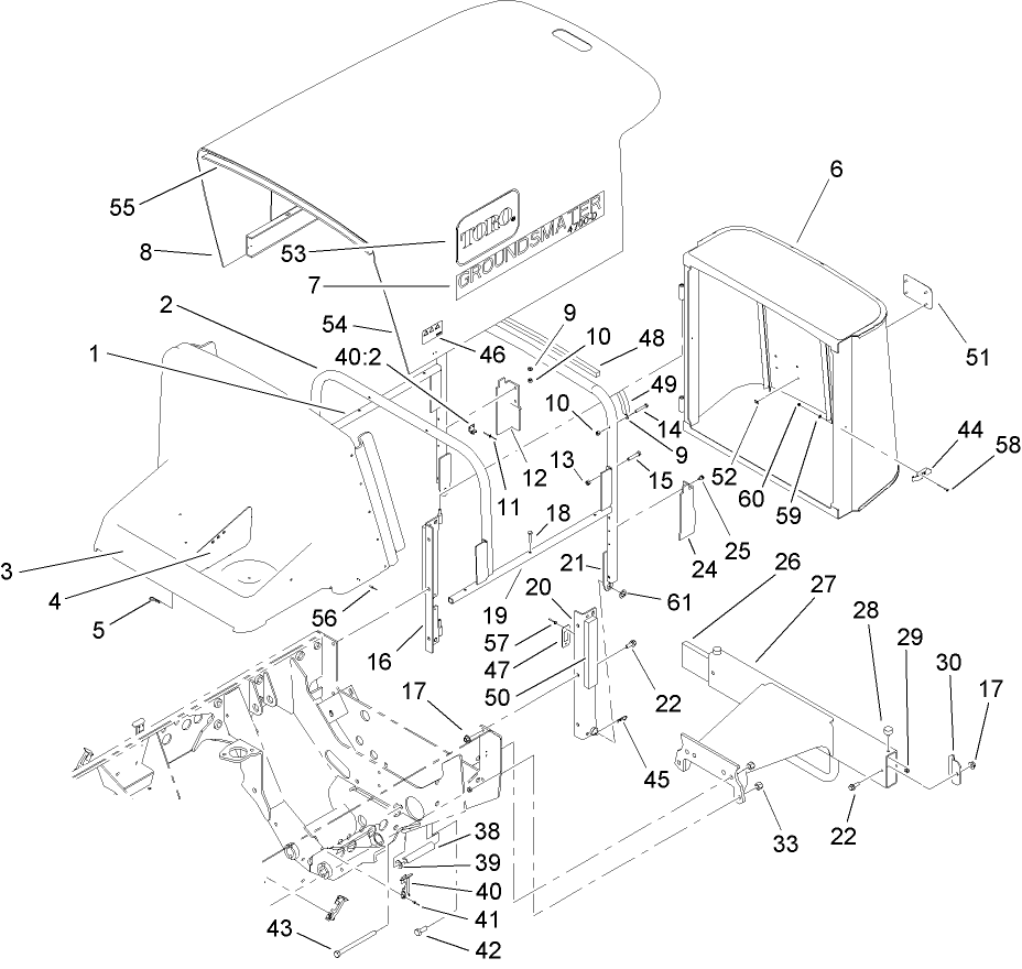 Hood Screen and Bumper Assembly