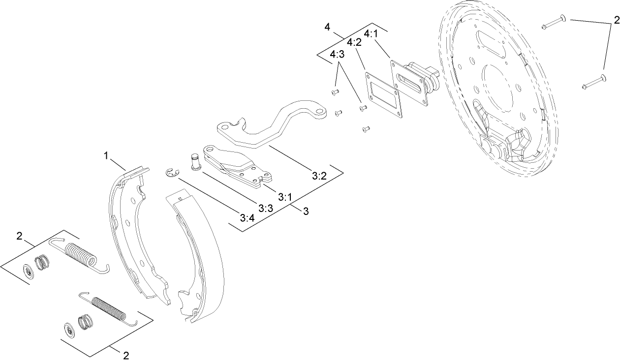 LH Brake Assembly No. 110-8872