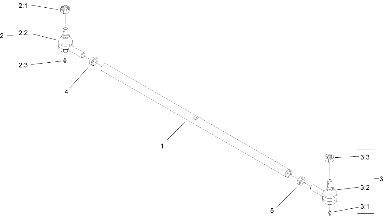 Tie Rod Assembly No. 110-5334-03