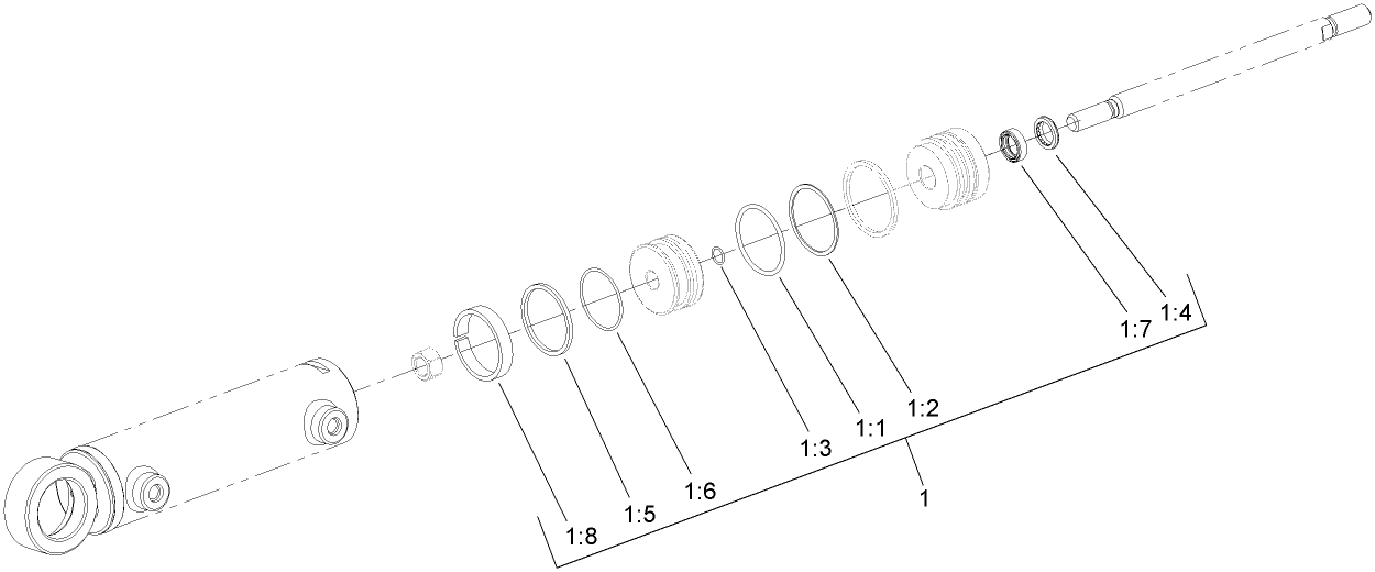 Hydraulic Cylinder Assembly No. 107-4458