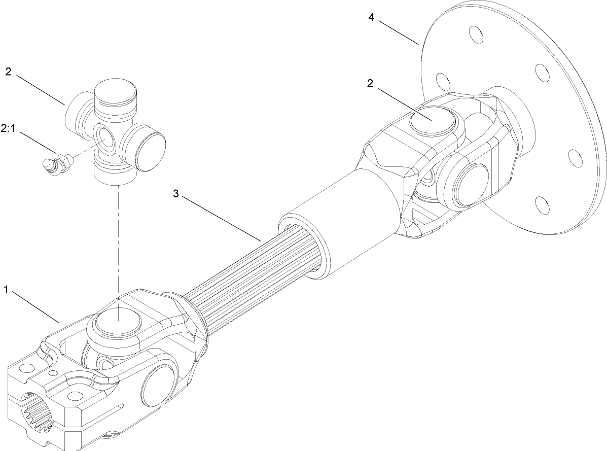Driveshaft Assembly No. 107-2025