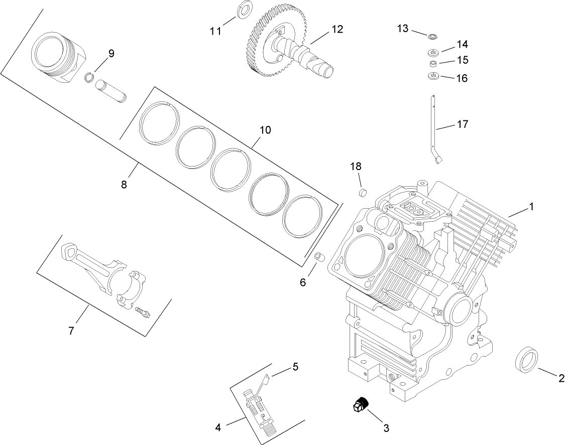 Crankcase Assembly  Kohler CH740 0075