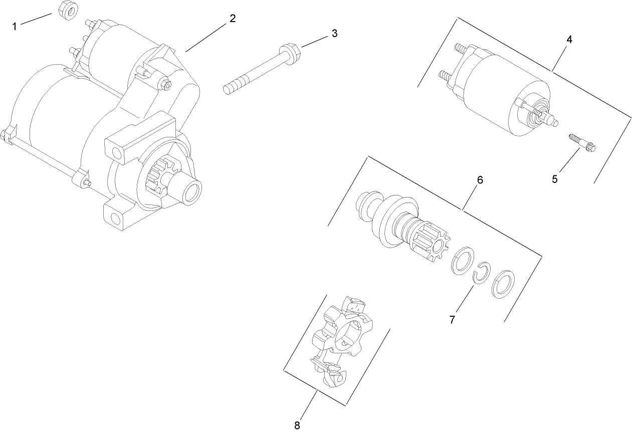 Starting System Assembly  Kohler CH740 0075