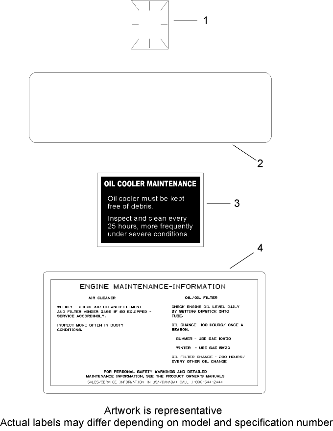 Decals  Kohler CH740 0075
