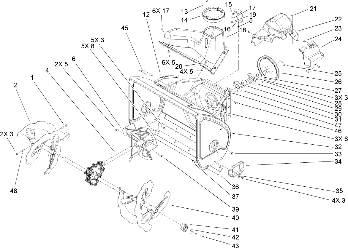 Auger and Housing Assembly