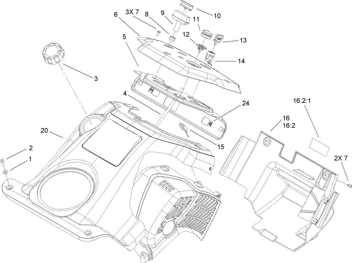 Shroud and Control Panel Assembly