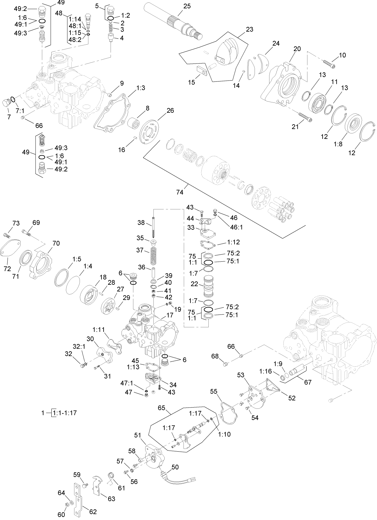 Hydrostat Pump Assembly No. 106-0335