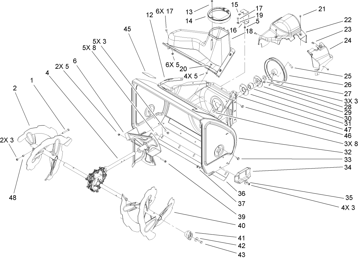 Auger and Housing Assembly