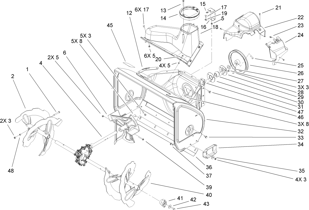 Auger and Housing Assembly