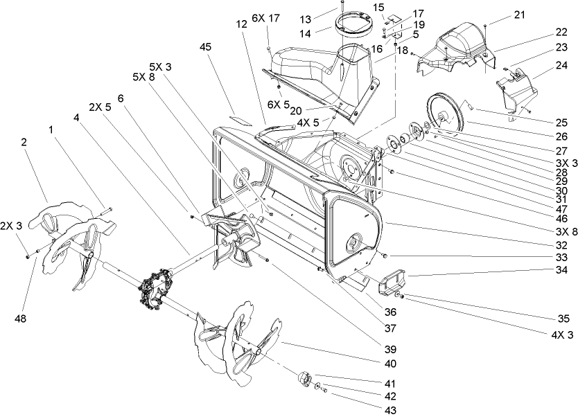 Auger and Housing Assembly