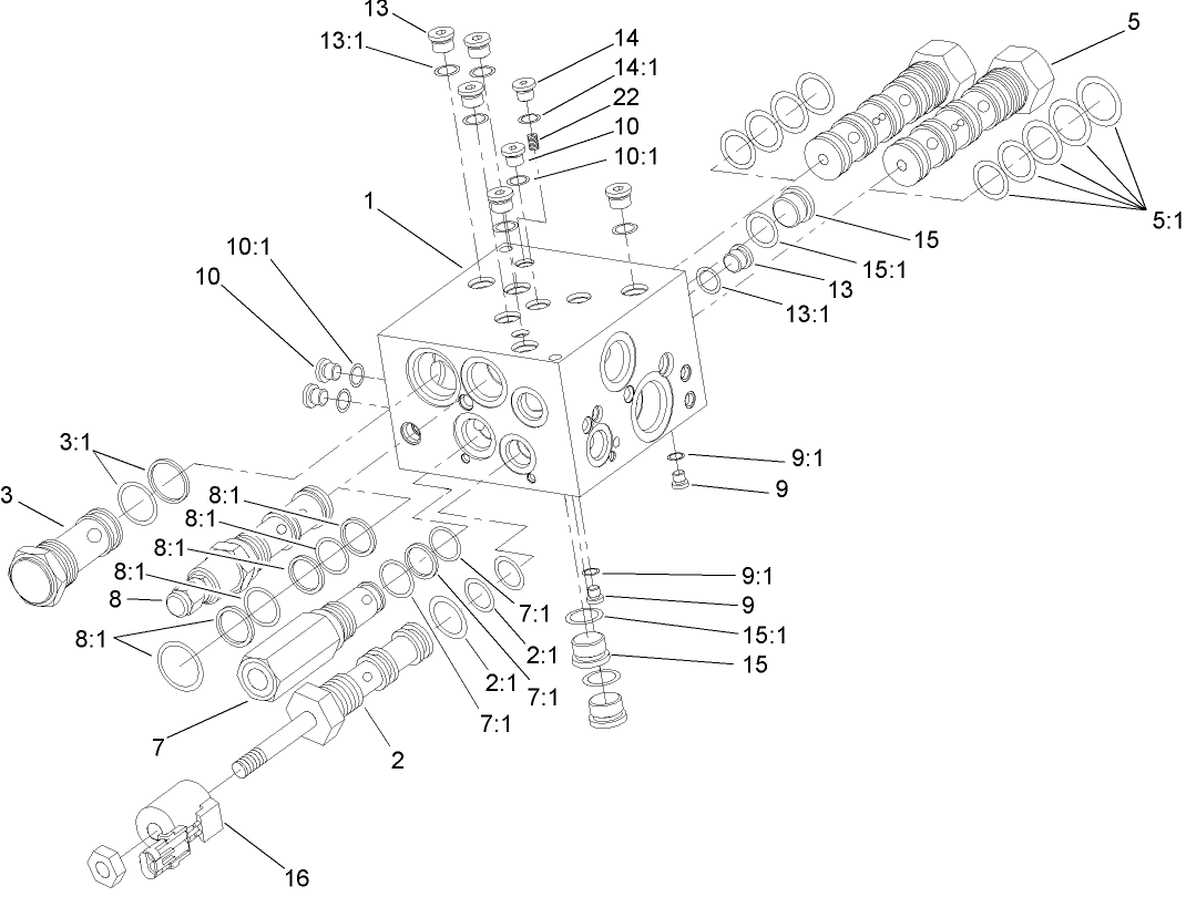 4 Wheel Drive Manifold Assembly No. 105-9875