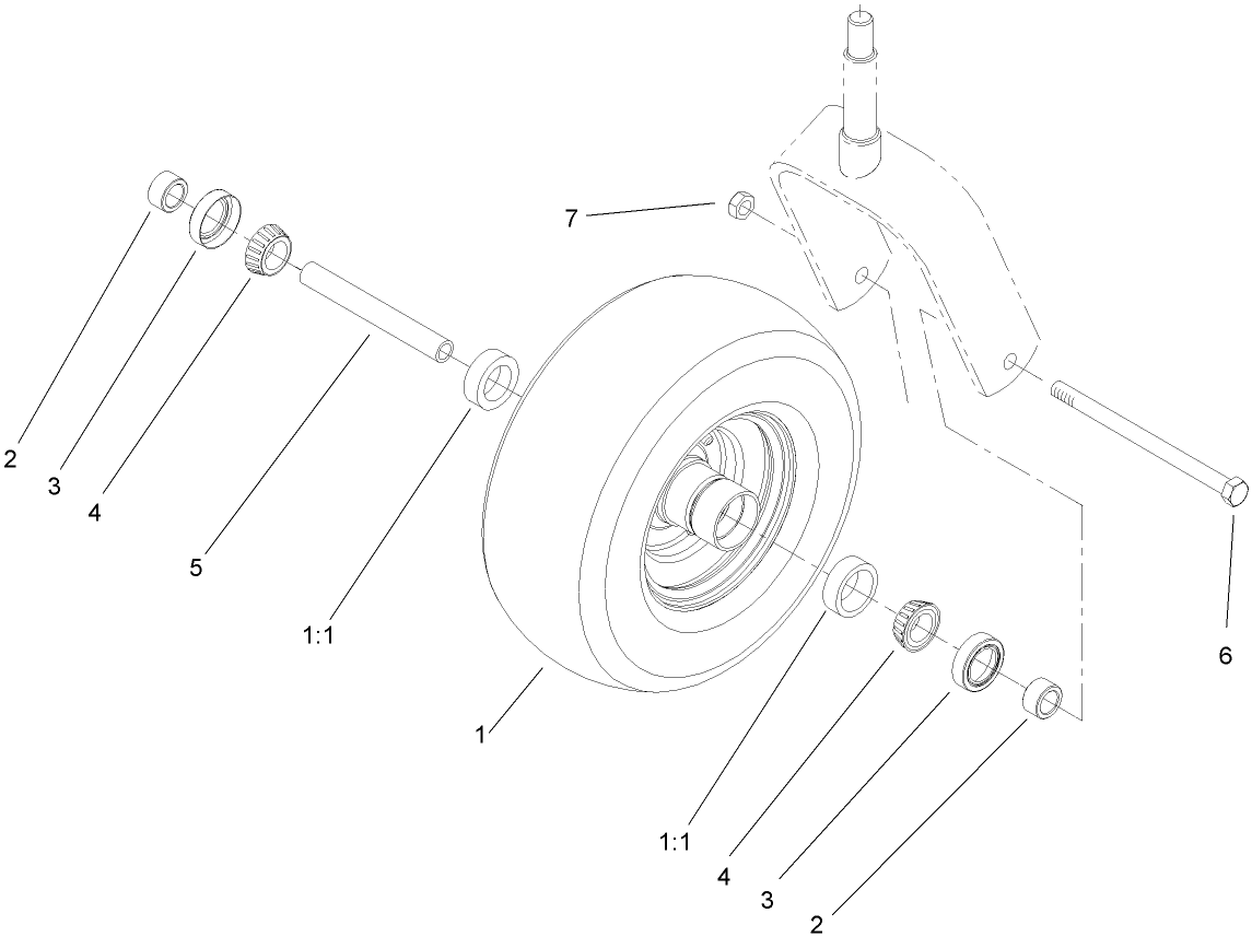 Caster Wheel Assembly No. 110-5745