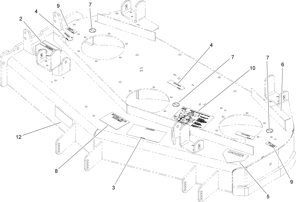 Deck Decal Assembly No. 107-1666